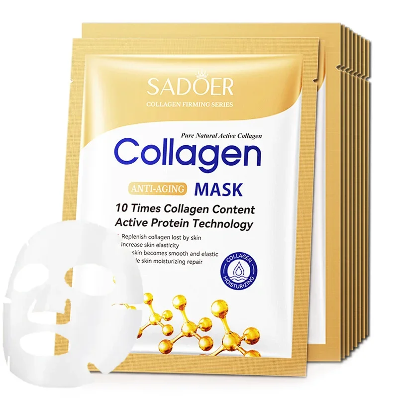 Collagen Protein Facial Masks 10-Pack 3