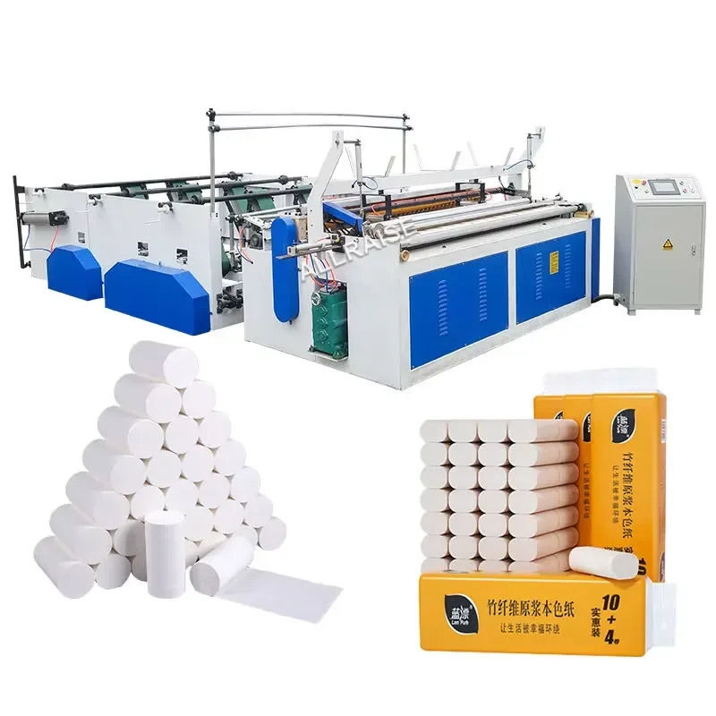 2026 CE Automatic Toilet Paper Machinery Toilet Tissue Roll Manufacturing Cutting Rewinding Production Line Toilet Paper