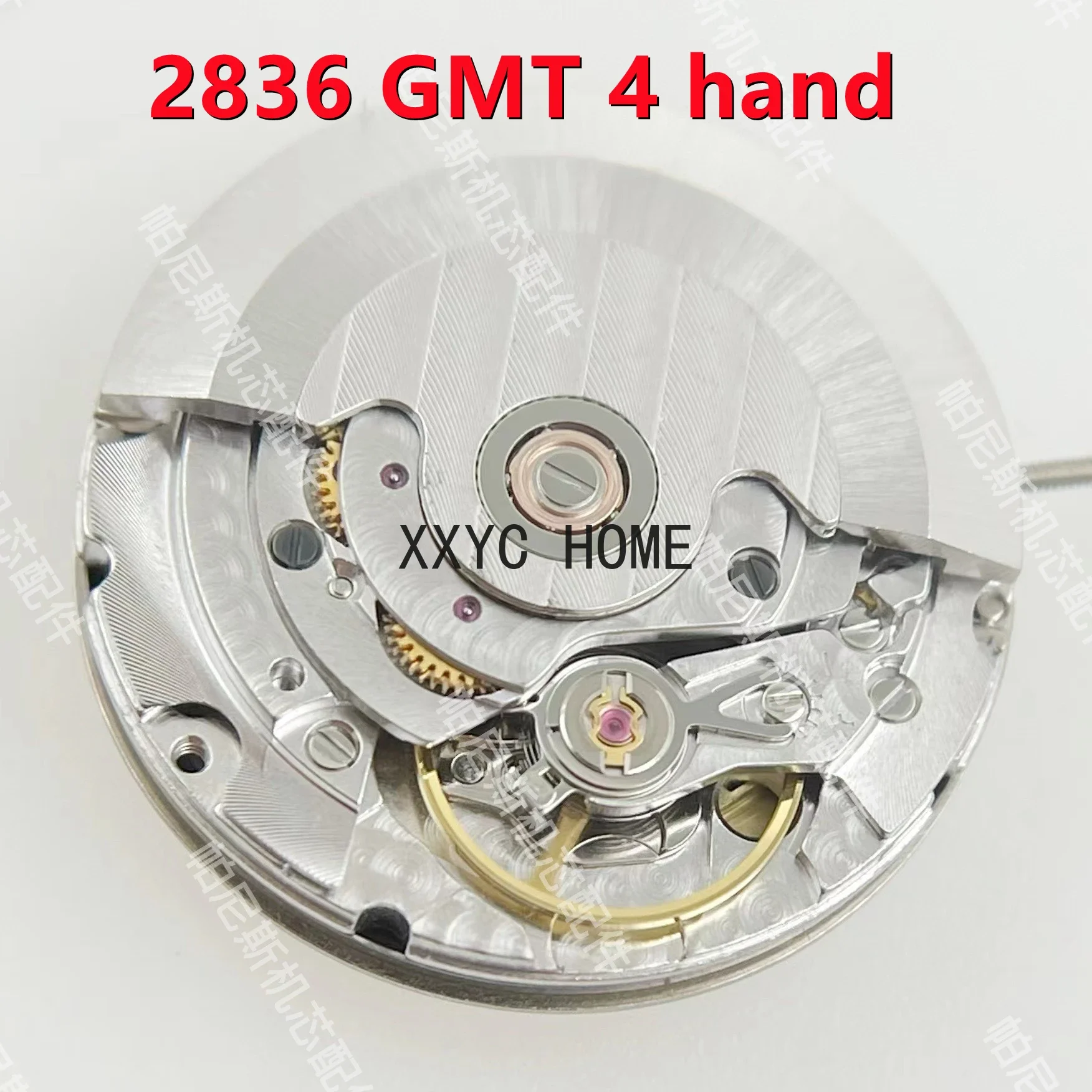 4 Hands Watch Movement 25 Jewels 2836 Automatic Mechanical Watch Movement Date At 3 O'clock For ETA 2836-2 GMT Movement Watch