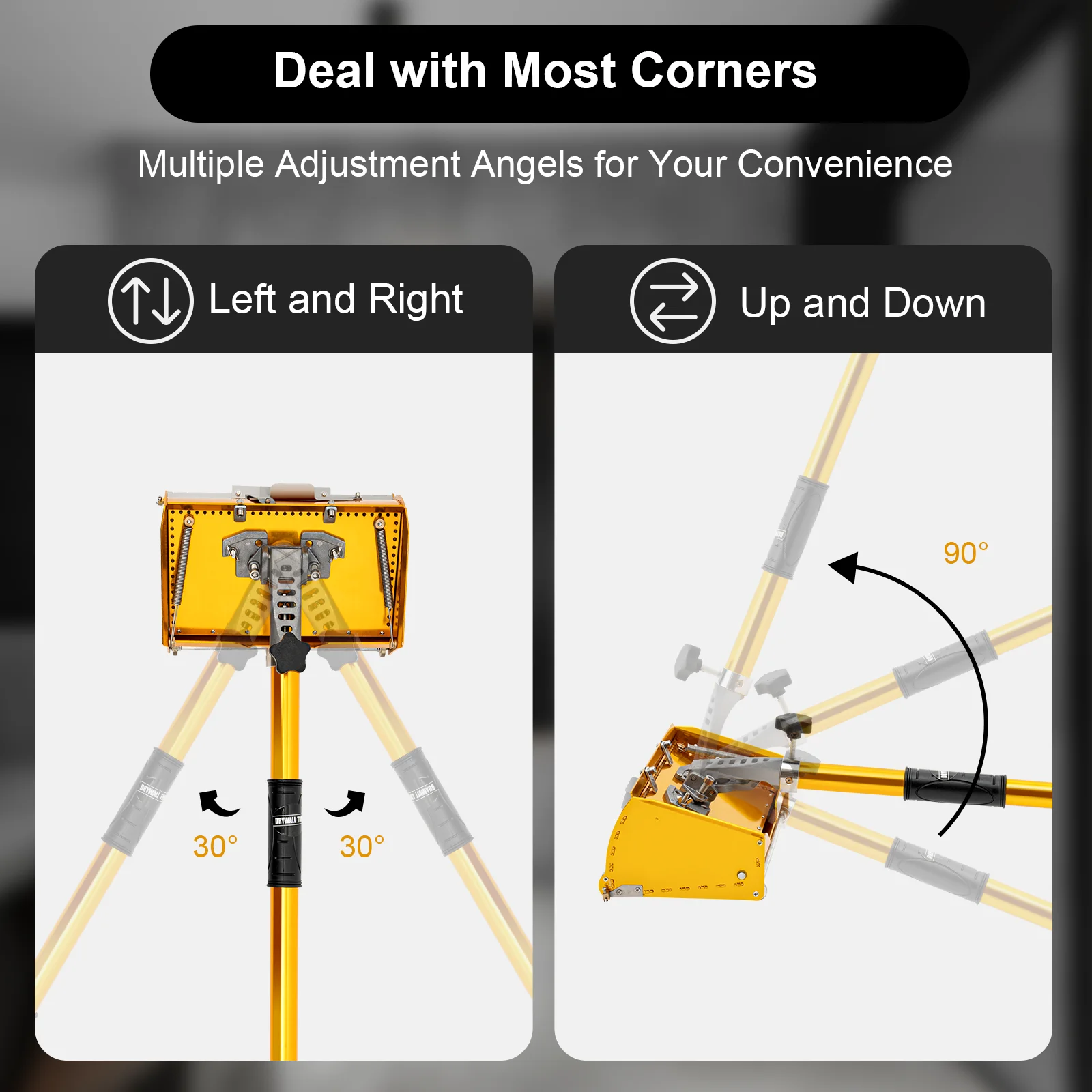 

Алюминиевый штукатурный бокс для гипсокартона с телескопической ручкой, инструмент для отделки стен из гипсокартона для европейских строительных проектов