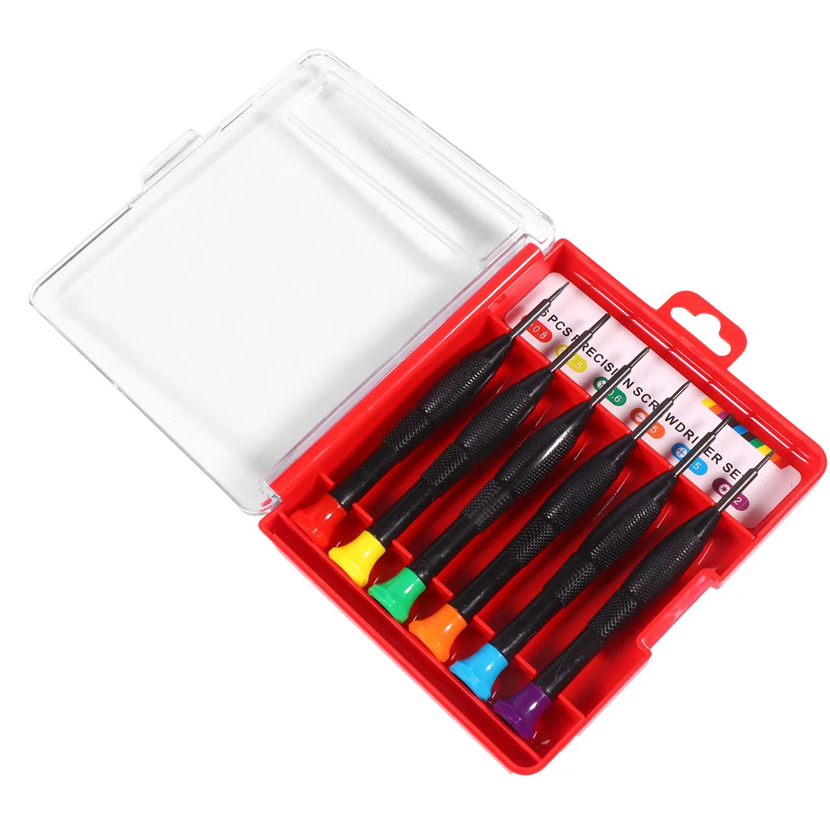 

Multifunctional 6-in-1 Mini Screwdriver Kit Sturdy Repair Tool Set for Various Screws Portable Simple Packaging Assorted Color