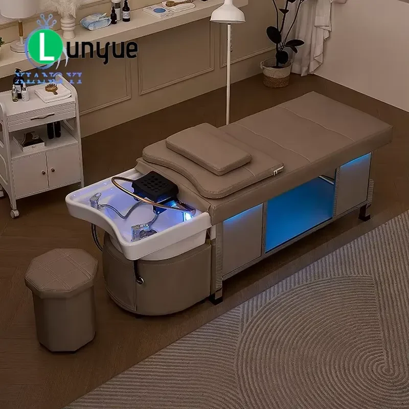 Beauty Spa Shampoo Bed Thai Massage Head Spa Chair for Hair Washing Station Comfortable Reclining Furniture