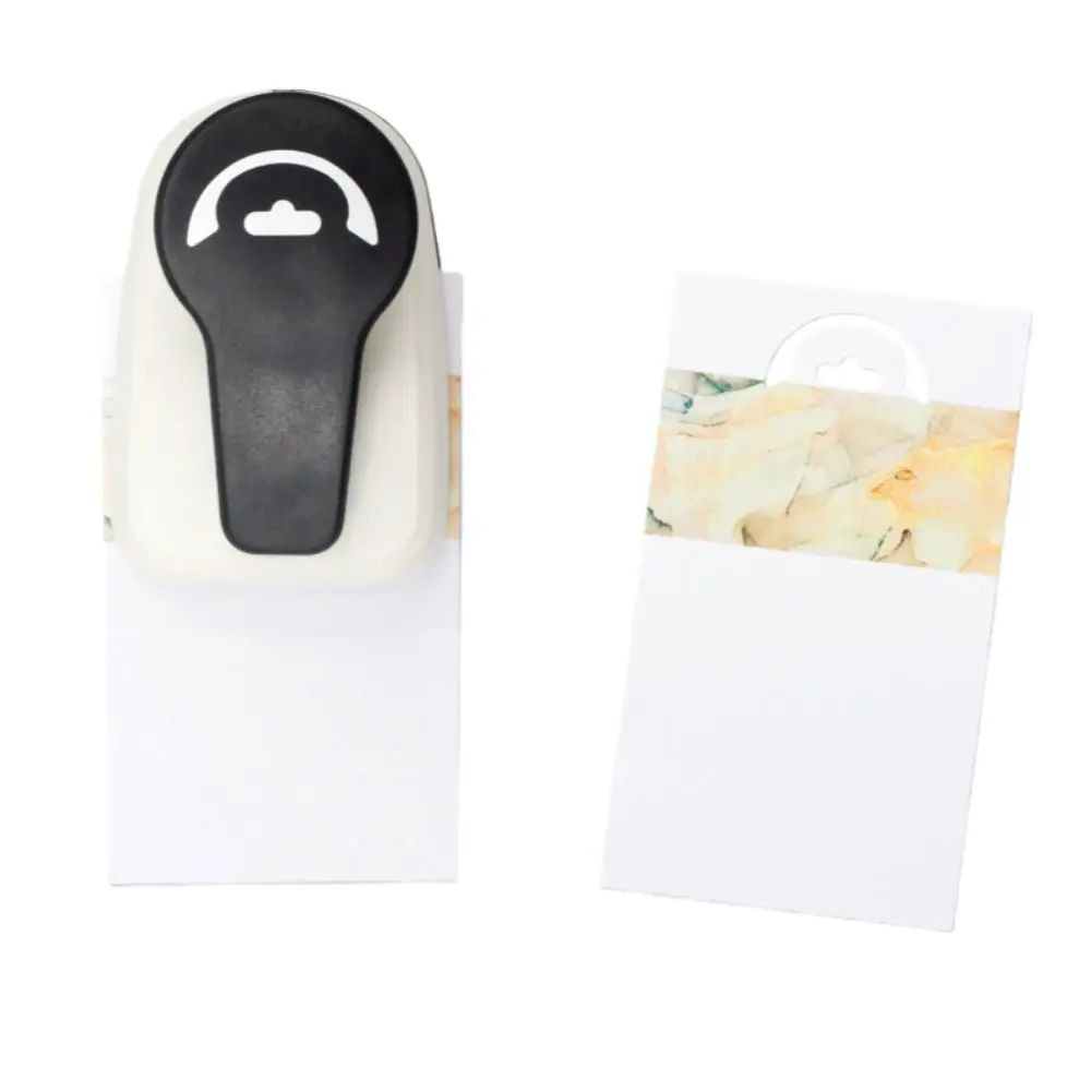 Foldover Paper Hole Puncher Hang Tag Headband Craft Hole Punch Display Card Bracelet Necklace Embossing Punches Jewelry Card
