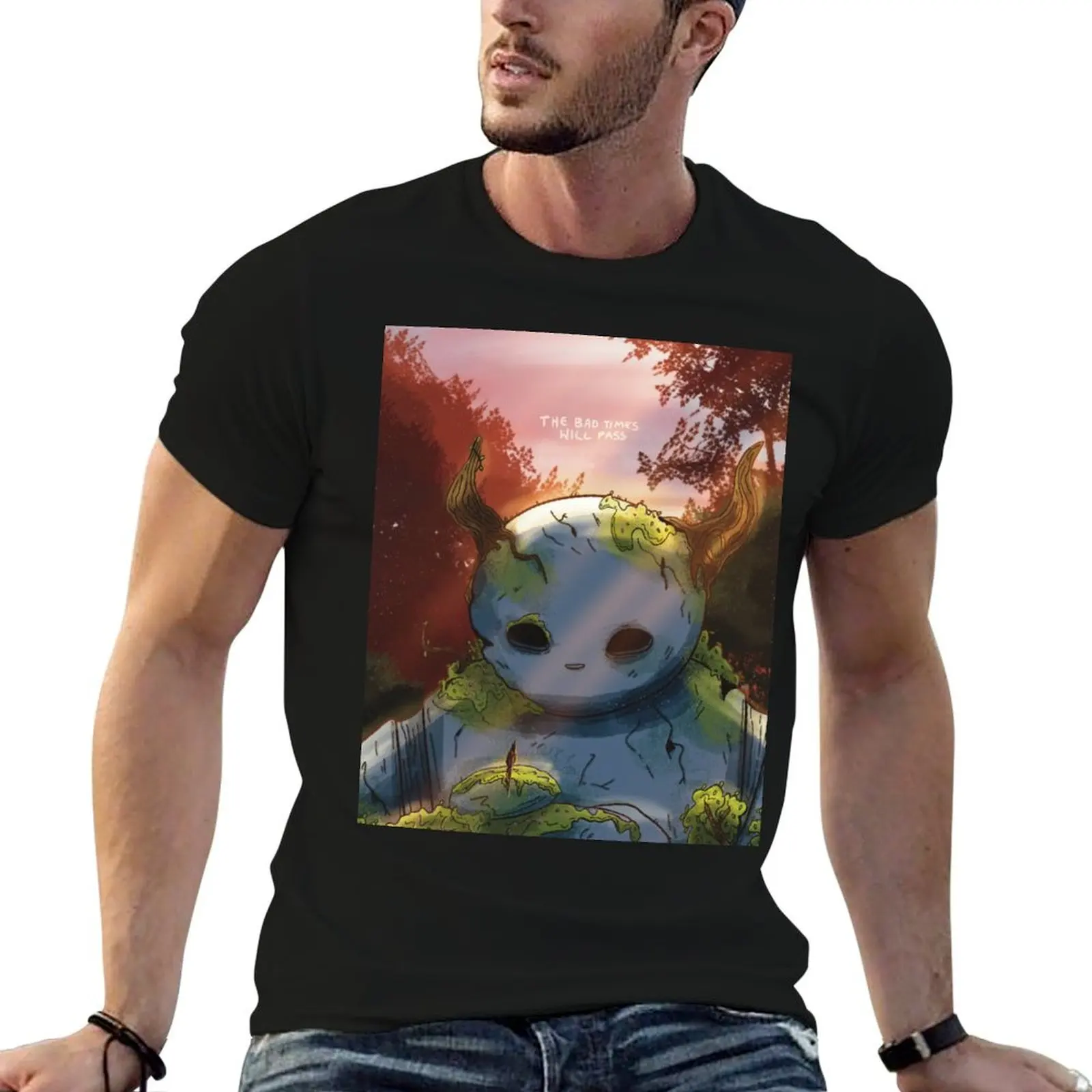 Camiseta The Bad Times Will Pass (Giant Series), camisetas g man para hombre, camiseta de algodón pesado