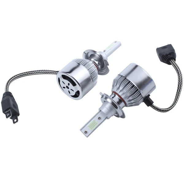 2 шт., Автомобильные светодиодные лампы H7 8000K 72 Вт