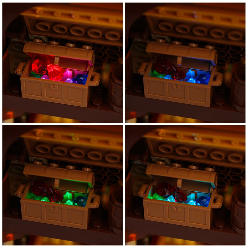 

LED Light Set For Snow White and the Seven Dwarfs' Cottage 43242 Building Blocks Bricks Only Lighting Kit No Model