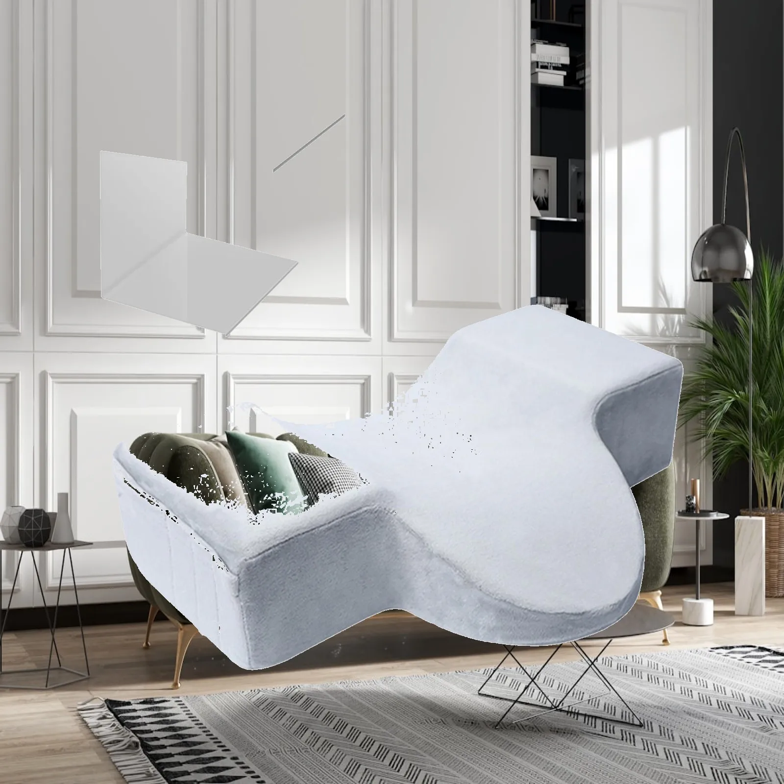 Eyelash Extension Pillow Acrylic Memory Foam Ergonomic Beauty Support Cushion for Salon Chair Lash Application Accessories