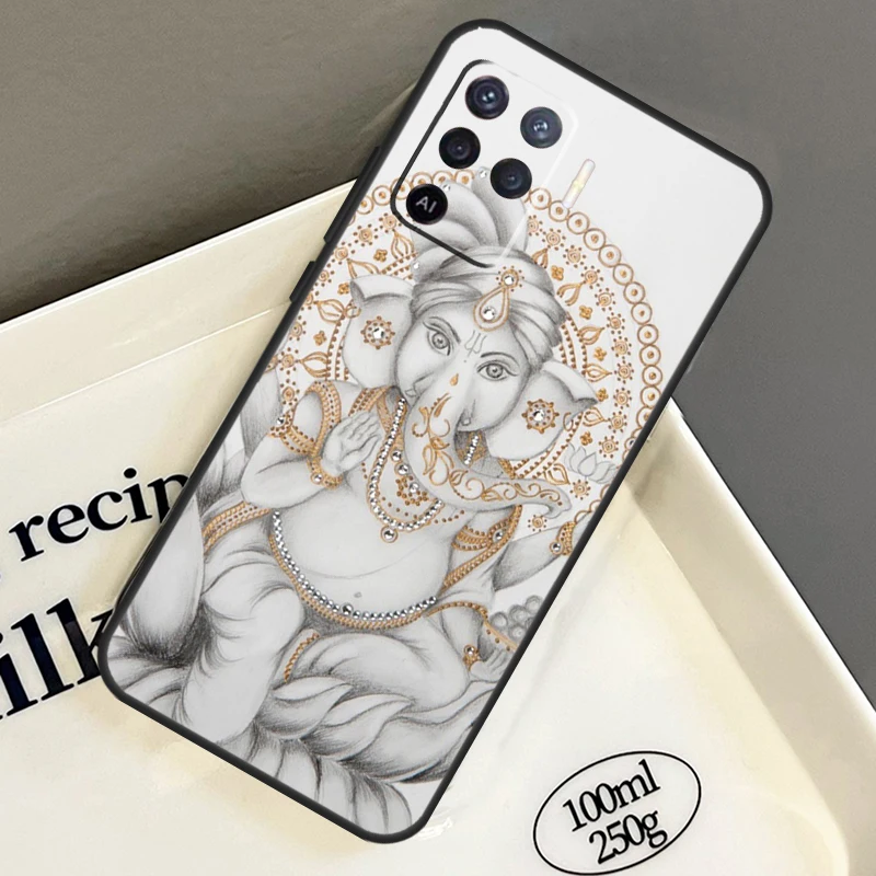 Ganesh Elephant God Case For OPPO A52 A72 A5 A9 A31 A53 A15 A16 A17 A54 A74 A94 A76 A96 A54S A57S A53S Cover