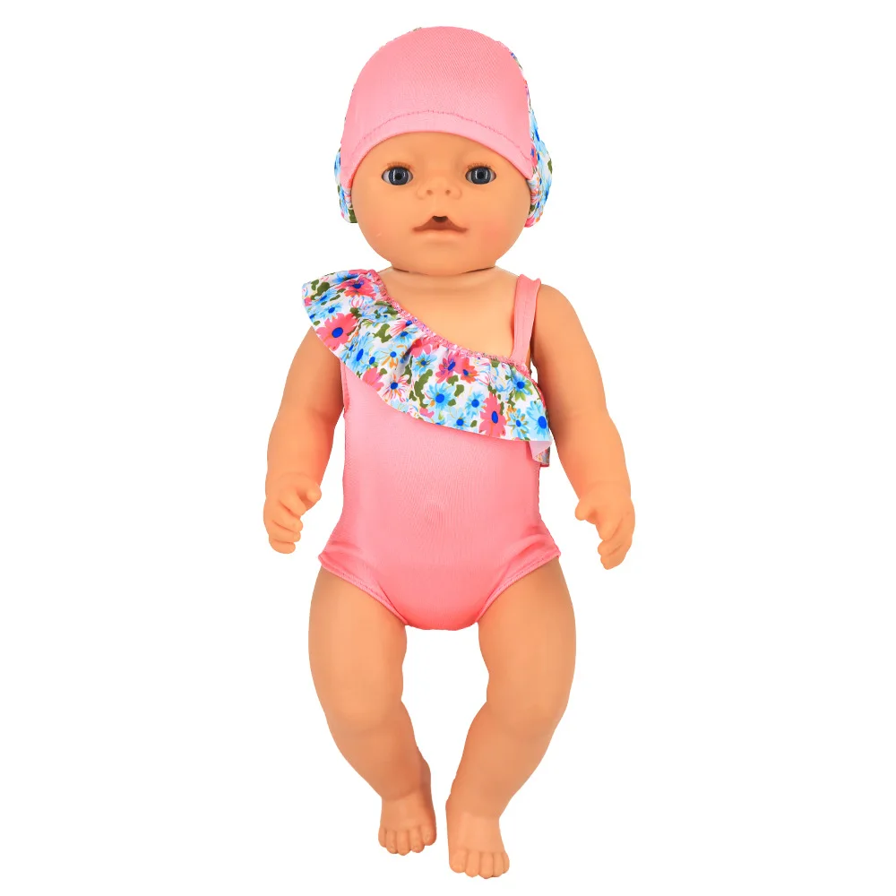 Baby Born Doll Swimming Suit 18 Inch American Girl Doll Outfit 43cm Our Generation Doll Accessories Girls Toy