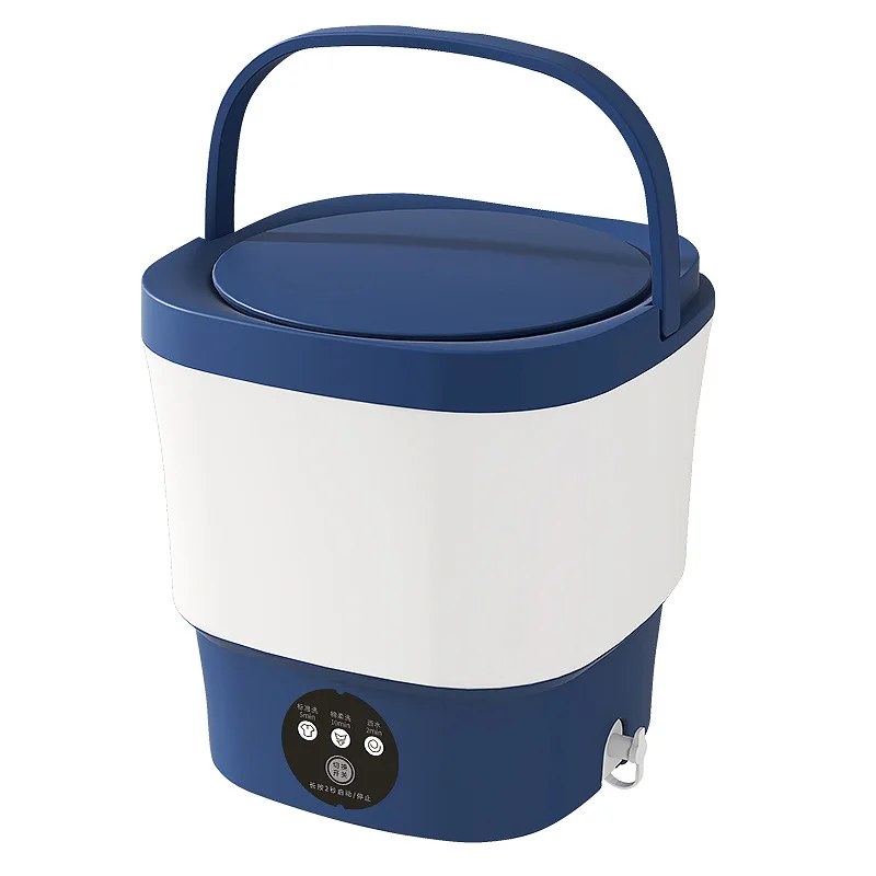 

Автоматическая мини-стиральная машина 9л, три шестерни, регулируемая стерилизация синего света, портативная стиральная машина с отжимом для сушки