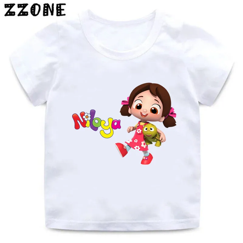 Hot Sale Niloya Musician Print Kids T-Shirts Cartoon Baby Girls Clothes Boys Summer Short Sleeve T shirt Children Tops,HKP5866