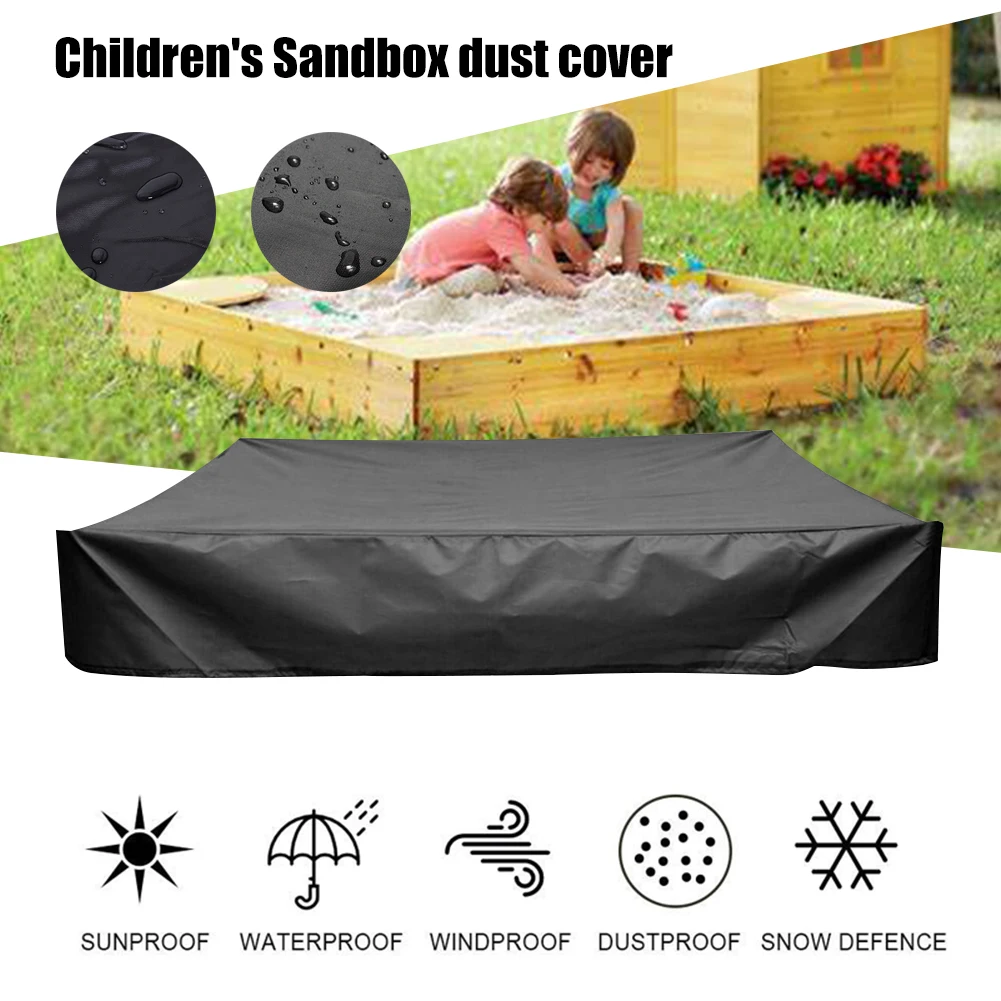 Children Toy Canopy Sandbox Sleeve Square Sandpit Pool Foldable Sun Shade Bunker to Protect the sand and toy avoid contamination