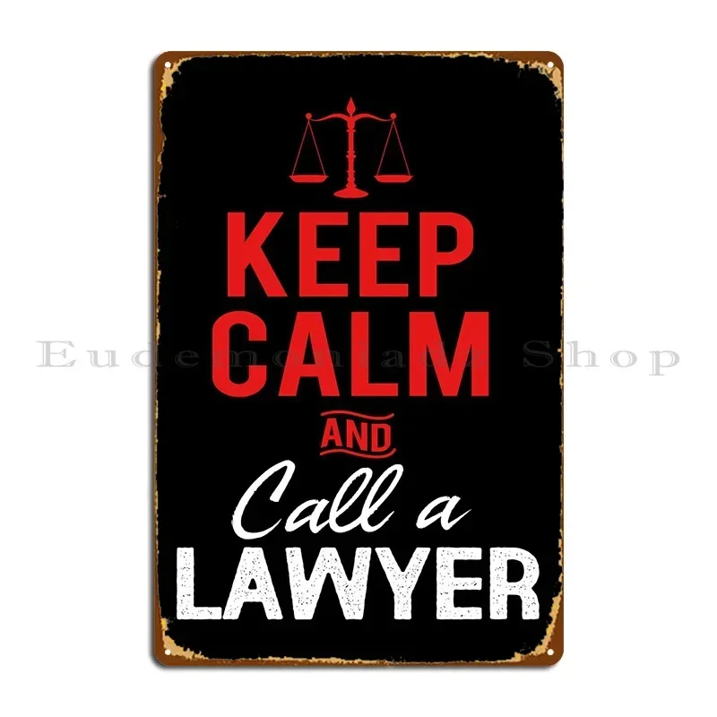 Panneaux métalliques pour avocat Keep Calm, grotte, cinéma, Club drôle, affiche en étain imprimée