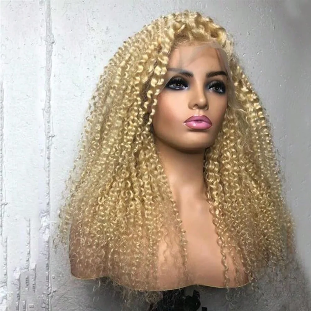 

38-42 дюймов, 613 блонд, парик с HD-кружевом 13x4, глубокие кудри «Джерри», прозрачное кружево, парики из натуральных волос для женщин, предварительно выщипанные