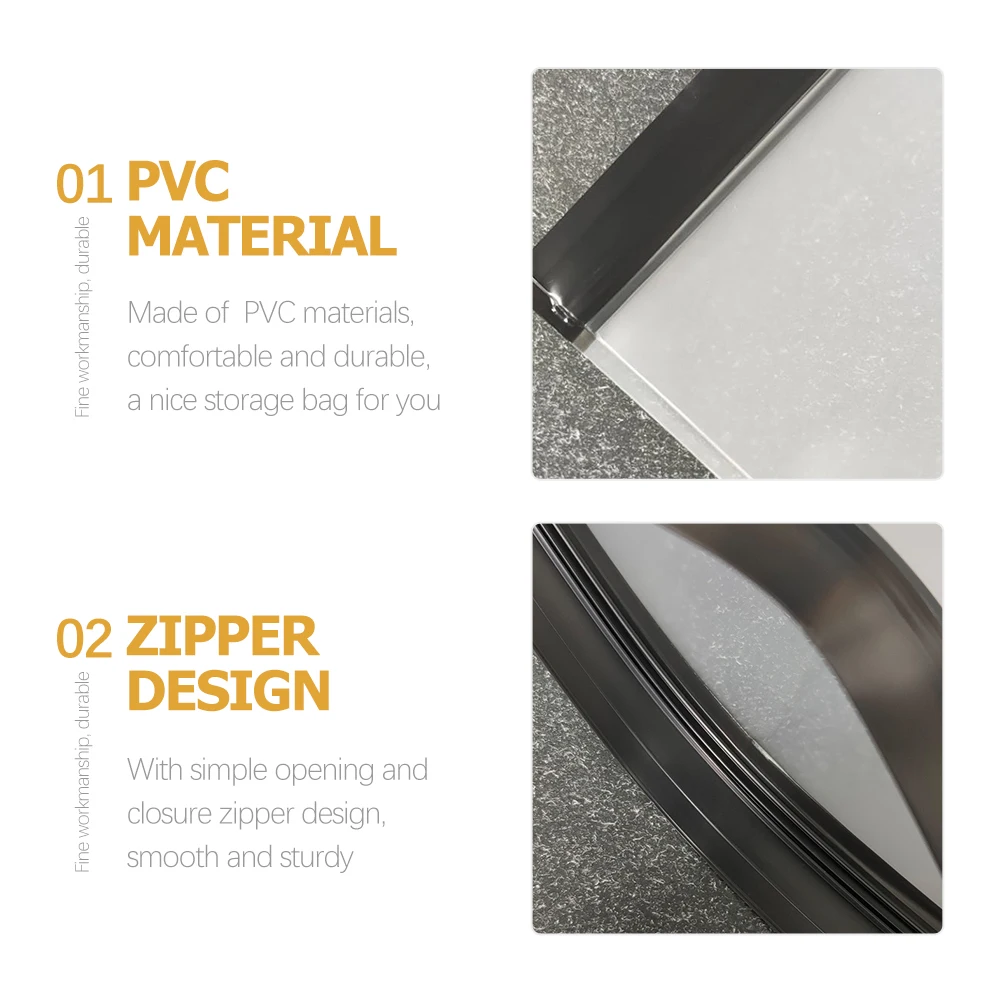 

3pcs Transparent Makeup Bags Portable Cosmetics Storage Organizer Travel Toiletry Pouch Waterproof Case Lightweight