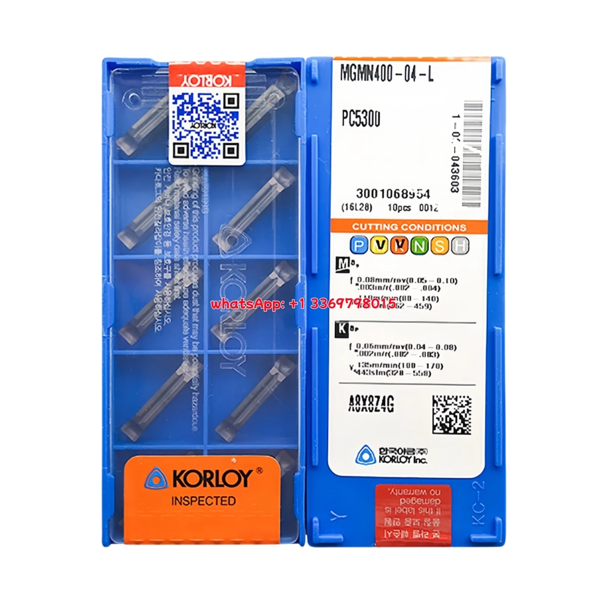 KORLY 100% الأصلي MGMN MGMN150 200 250 300 400 500 -02 04 6D CT-G T L R PT CRT PC5300 الأخدود إدراج 10 قطعة