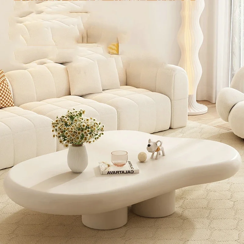 

Living Room Coffee Table Luxury White Unique Low Minimalist Coffee Table Center Floor Hotel Mesa Centro Salon Bedroom Furniture