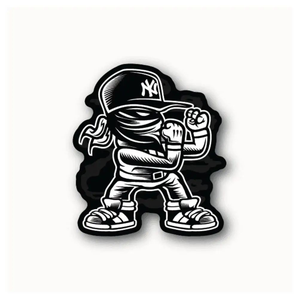 Gangster Fighter Waterproof Stickers For Decorating Car Windows Motorcycles And Computers.
