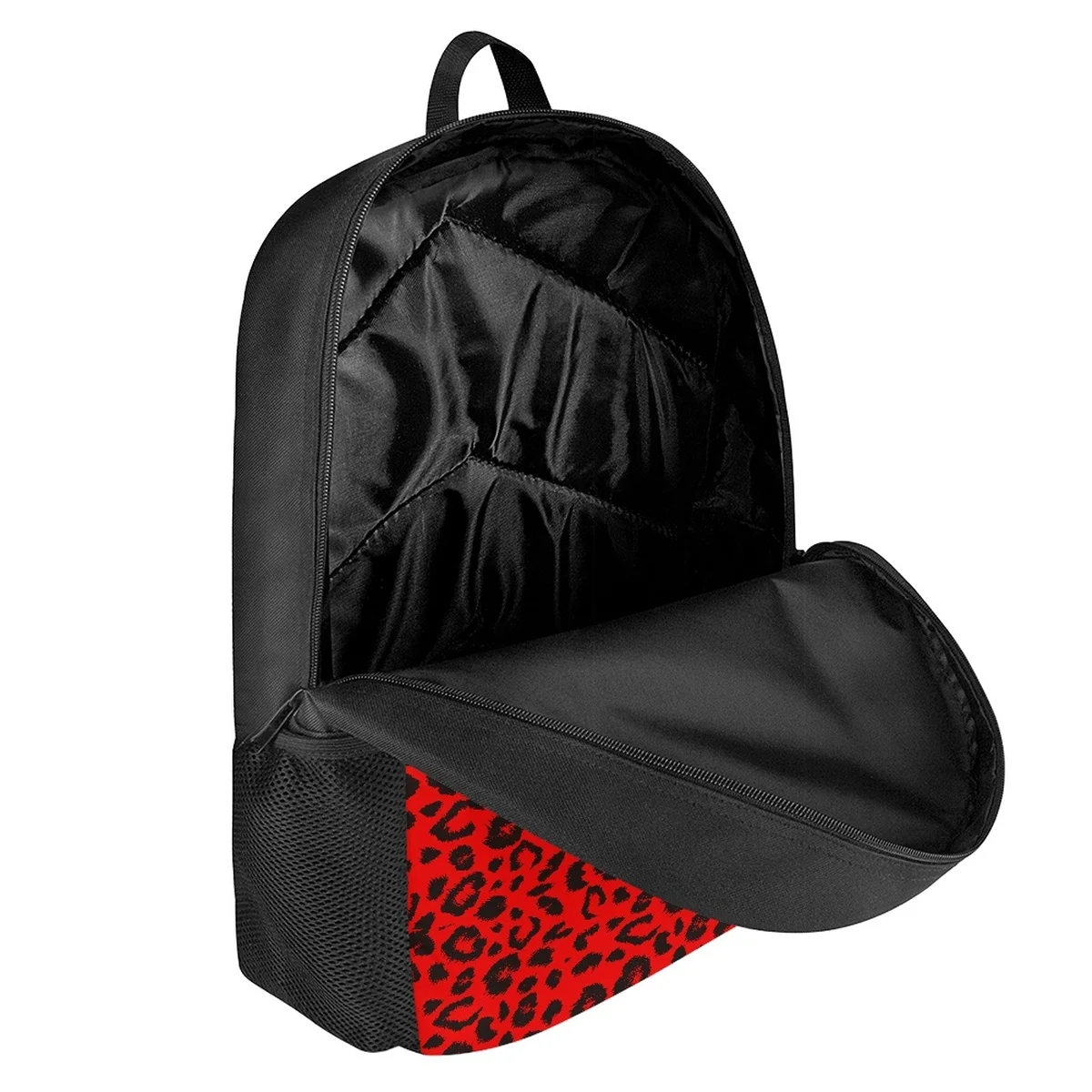 Mochilas escolares clásicas con estampado de leopardo rojo para niños y niñas, mochilas escolares de gran capacidad, 2023