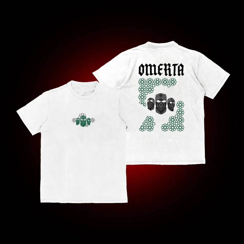 Omerta 47 Boxing Fan Print Men's Loose Crew Neck T-shirt Can Be Paired with A Sporty Fashion T-shirt for Both Men and Women