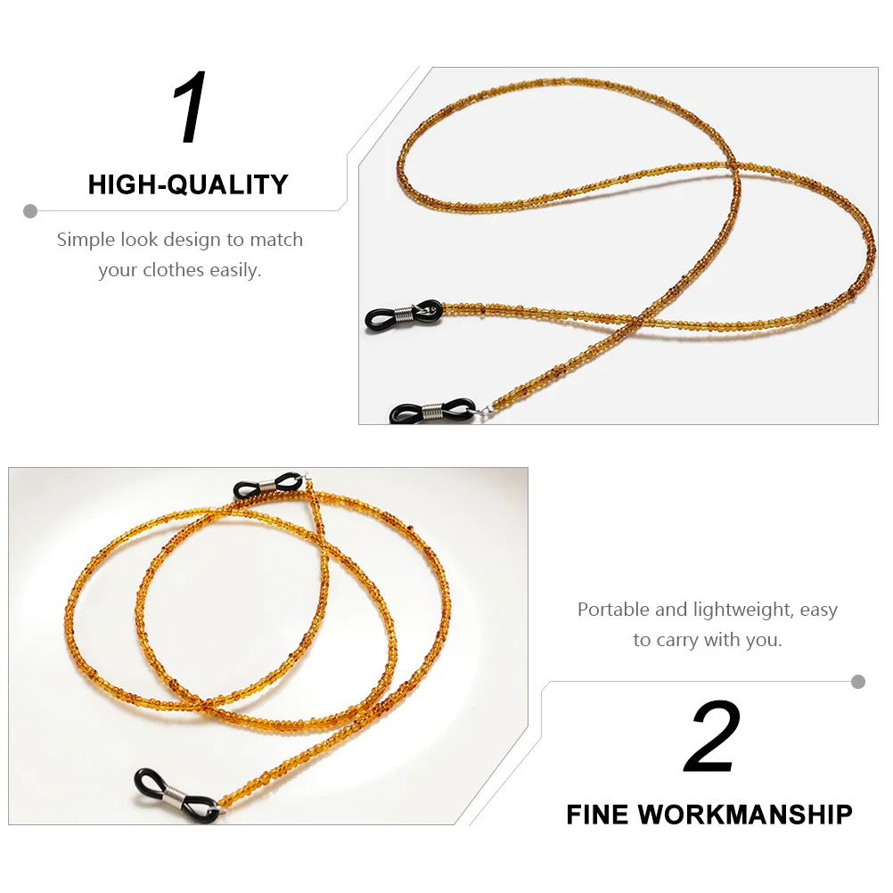 

3 pcs Glasses Chains For Daily Outdoor Use Anti-Lost Eyeglass Holder Strap Portable Sunglasses Lanyard Eyeglasses Hanging Rope