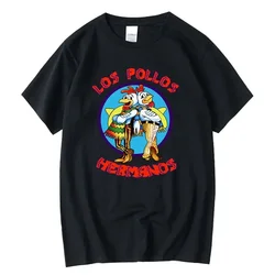 Summer Men's Short Sleeved High Quality Breaking Bad LOS POLLOS Chicken Brothers Printed Casual For Men T-shirt Male