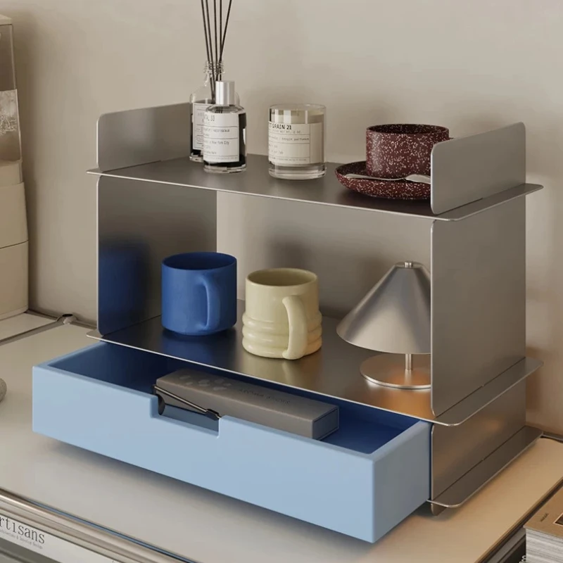Stainless Steel Cup Organizer Multifunctional Storage Rack for Coffee Mugs Cosmetics Vanity Holder Bathroom Organizing Rack