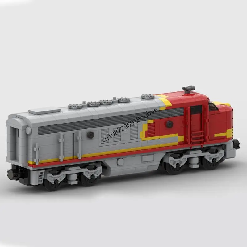 Nouveau 1181 pièces ville technique Train voie ferrée Moc Santa Fe EMD F7 modèle bloc de construction bricolage idées créatives enfant jouet cadeau d'anniversaire