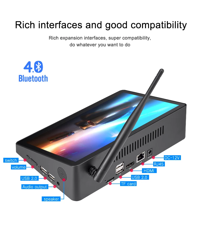 X9S 4GB 64GB Wholesale Custom Portable All In One Mini Pc With Touch Screen
