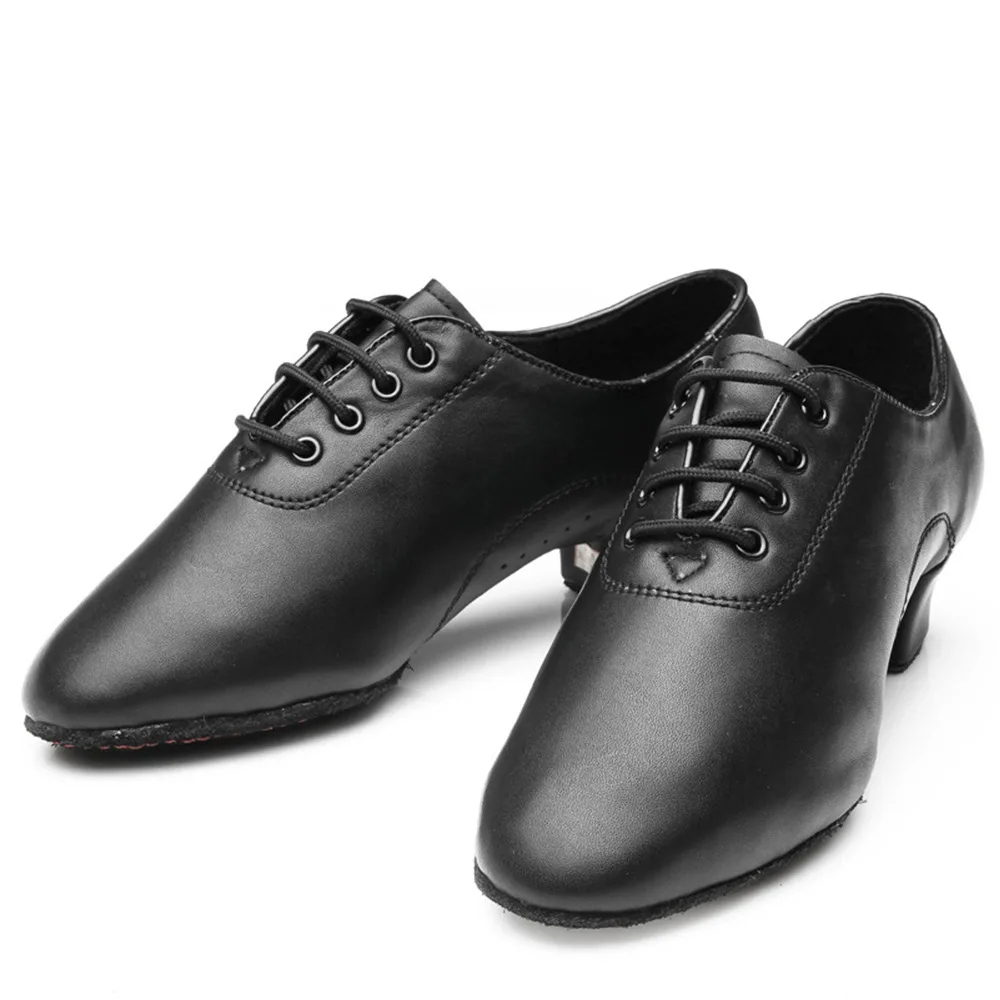 Men Ballroom Dancing Shoes Size 28-36 Latin Tango Dance Shoes PU Leather Men\'s Latin Shoes For Children Boys