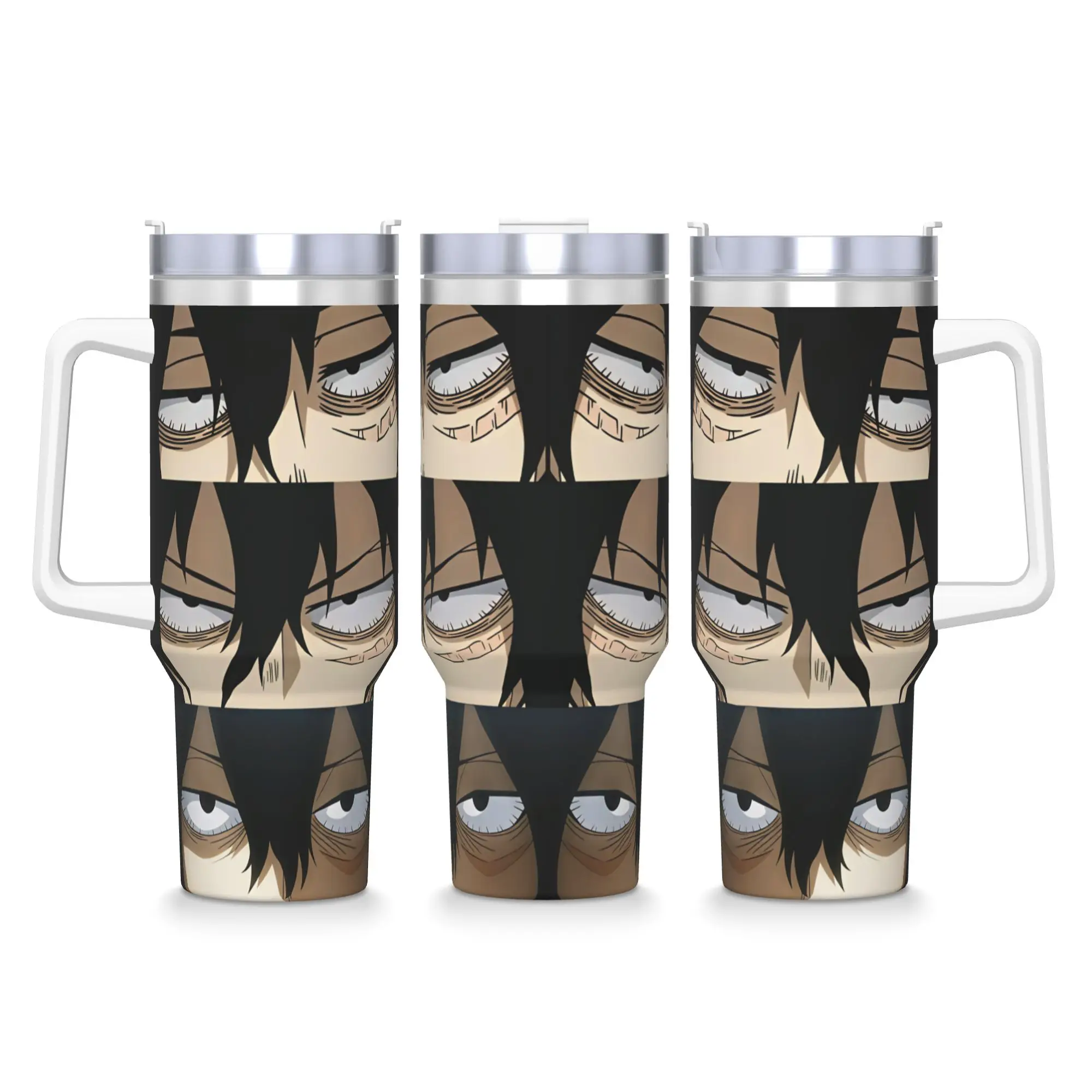 Aizawa Shota  Stainless Steel Tumbler  Driving Coffee Mug With Straws and Lid Large Car Mugs Hot Drinks Water Bottle