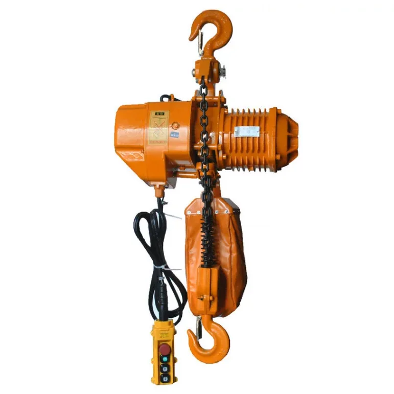 1/2/3/5/10/20TON Remote Control Winch Lifting 220V 380V HHBB Electric Chain Hoist Block Crane Hoist 3m 6m 9m With Trolley Price