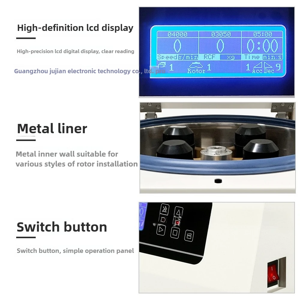 Низкоскоростная настольная центрифуга PRP Лабораторная центрифуга с постоянной скоростью и угловым ротором европейского стандарта