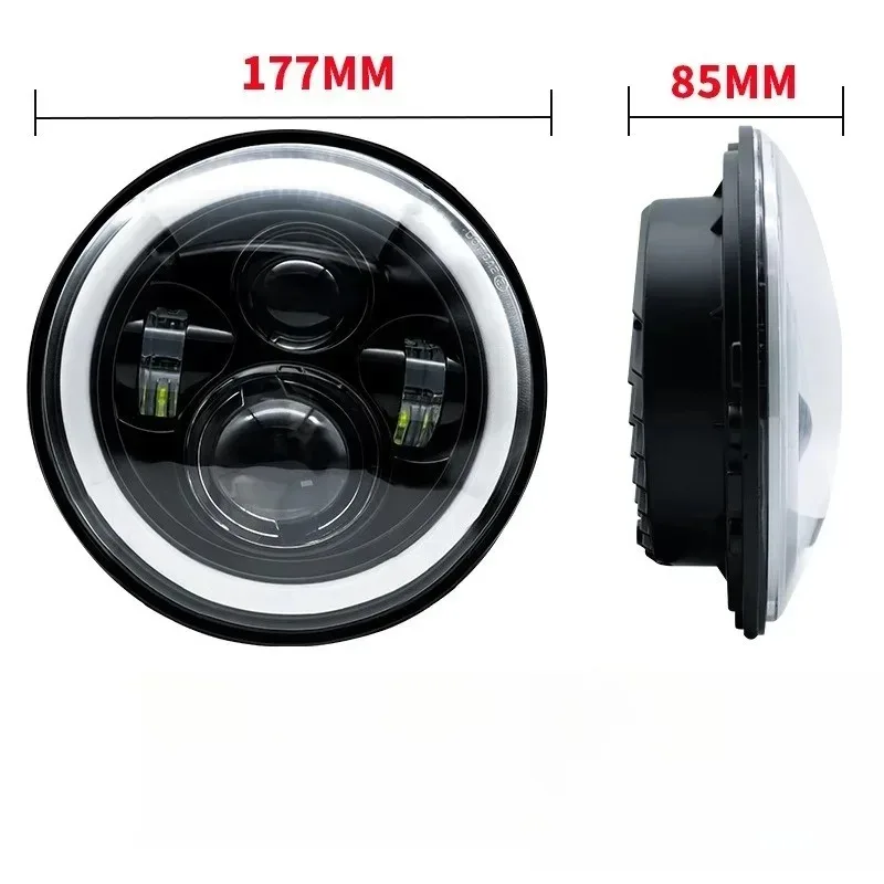 

1 шт. 7-дюймовая мотоциклетная светодиодная фара дальнего/ближнего света DRL 7 "круглая фара указатель поворота для Wrangler JK LJ CJ Hummer H1 H2