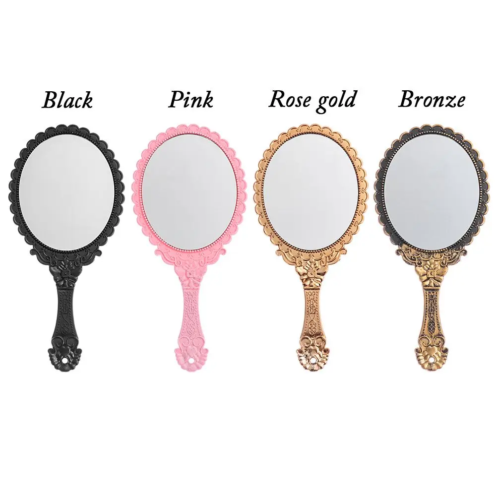 Beauty Makeup Mirrors Dresser Mirror Oval-Shape Vintage Handheld Mirror Vanity Mirror