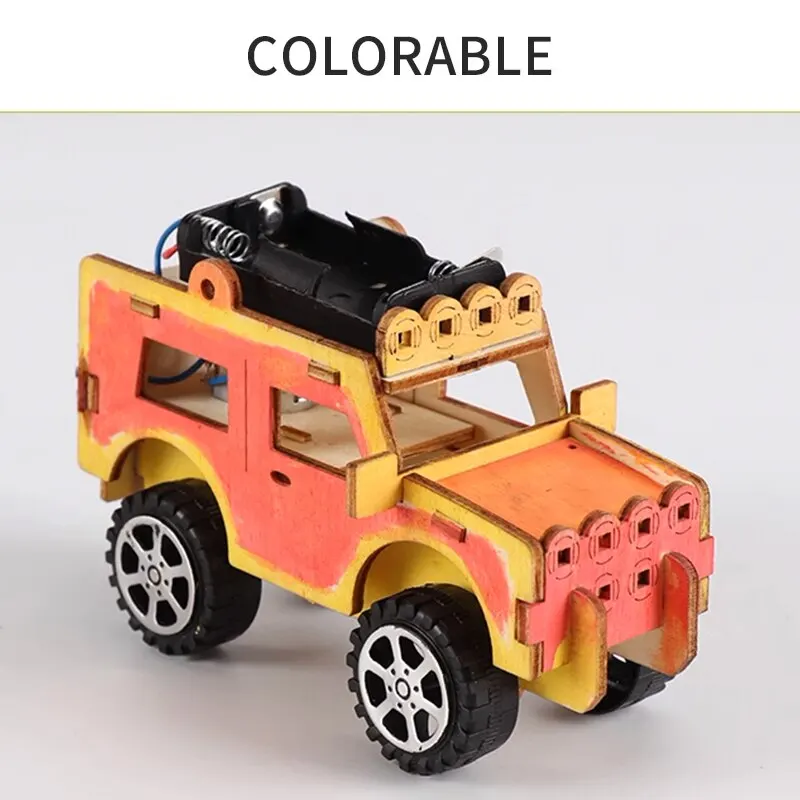 Innovative Technology Small Production Jeep Electric Toy Student Scientific Experiment Handmade Diy Model