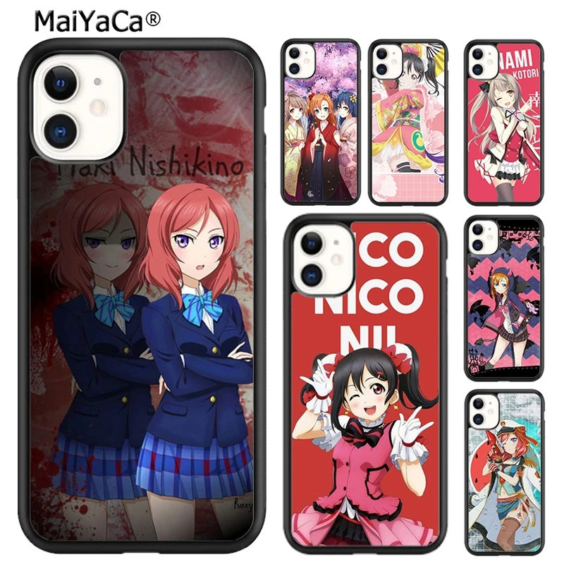 MaiYaCa Love Live School Idol Phone Case Cover Fors SE2020 6s 7 8 plus 11 12 mini 13 14 pro max shell  coque