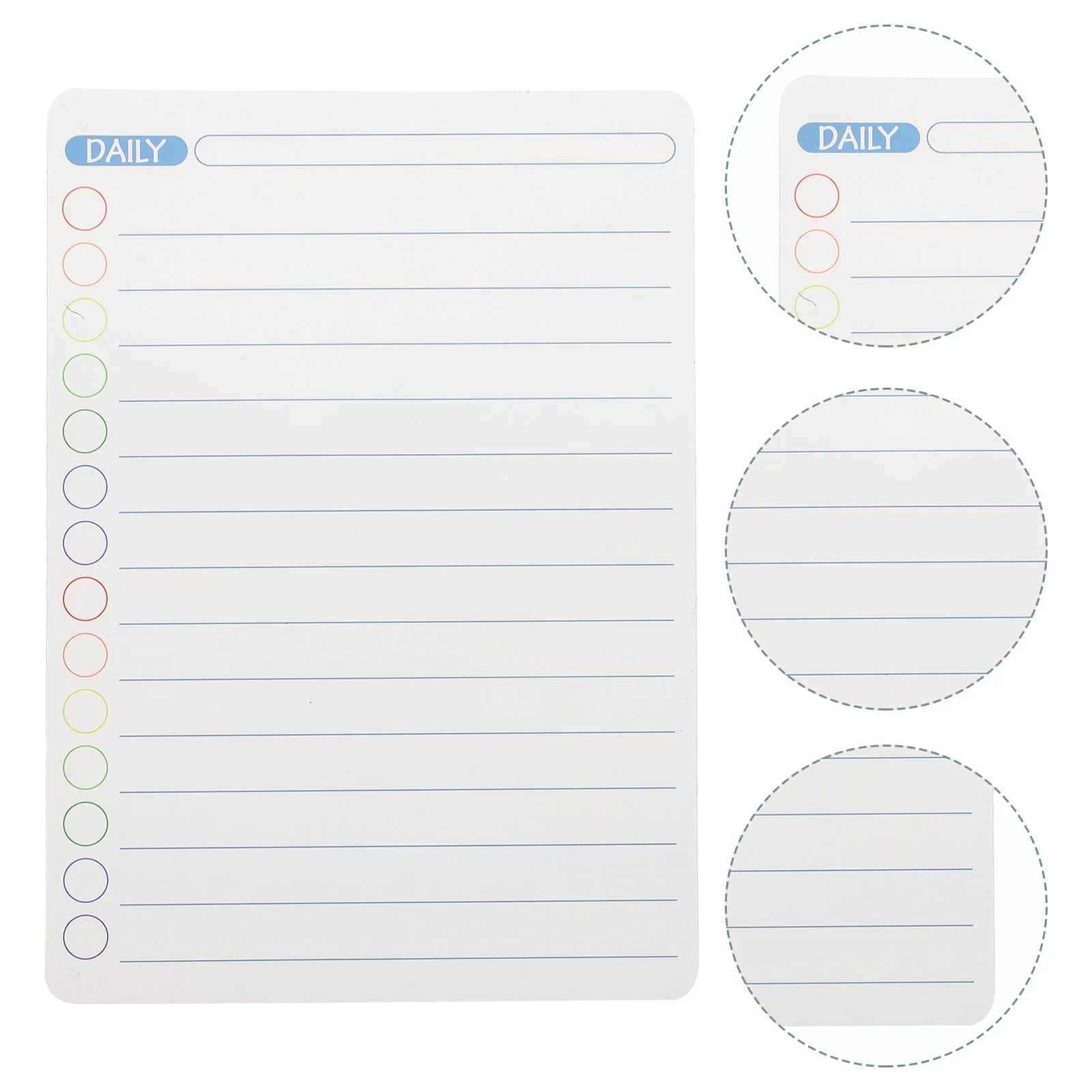 6 Pcs Magnetic Notepads for Refrigerator Daily Schedule Whiteboard Fridge Dry Erase Force Chart Soft Work