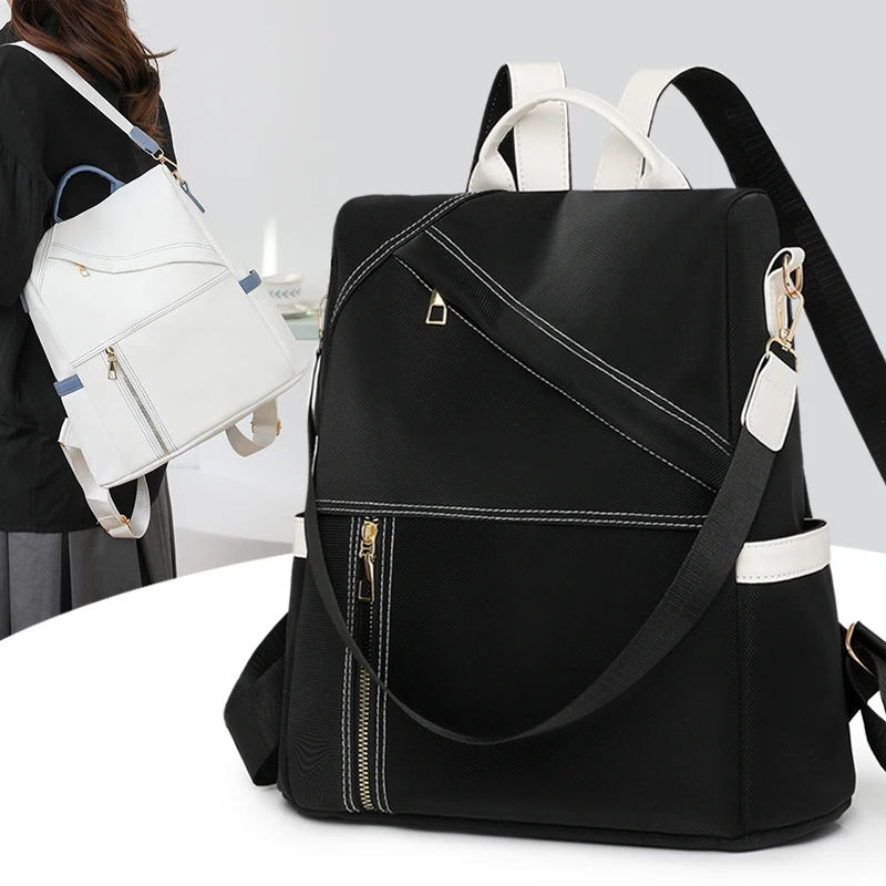 

2025 Новый модный противоугонный женский рюкзак высокого качества из мягкой кожи, женская сумка на плечо, известная роскошная брендовая женская сумка