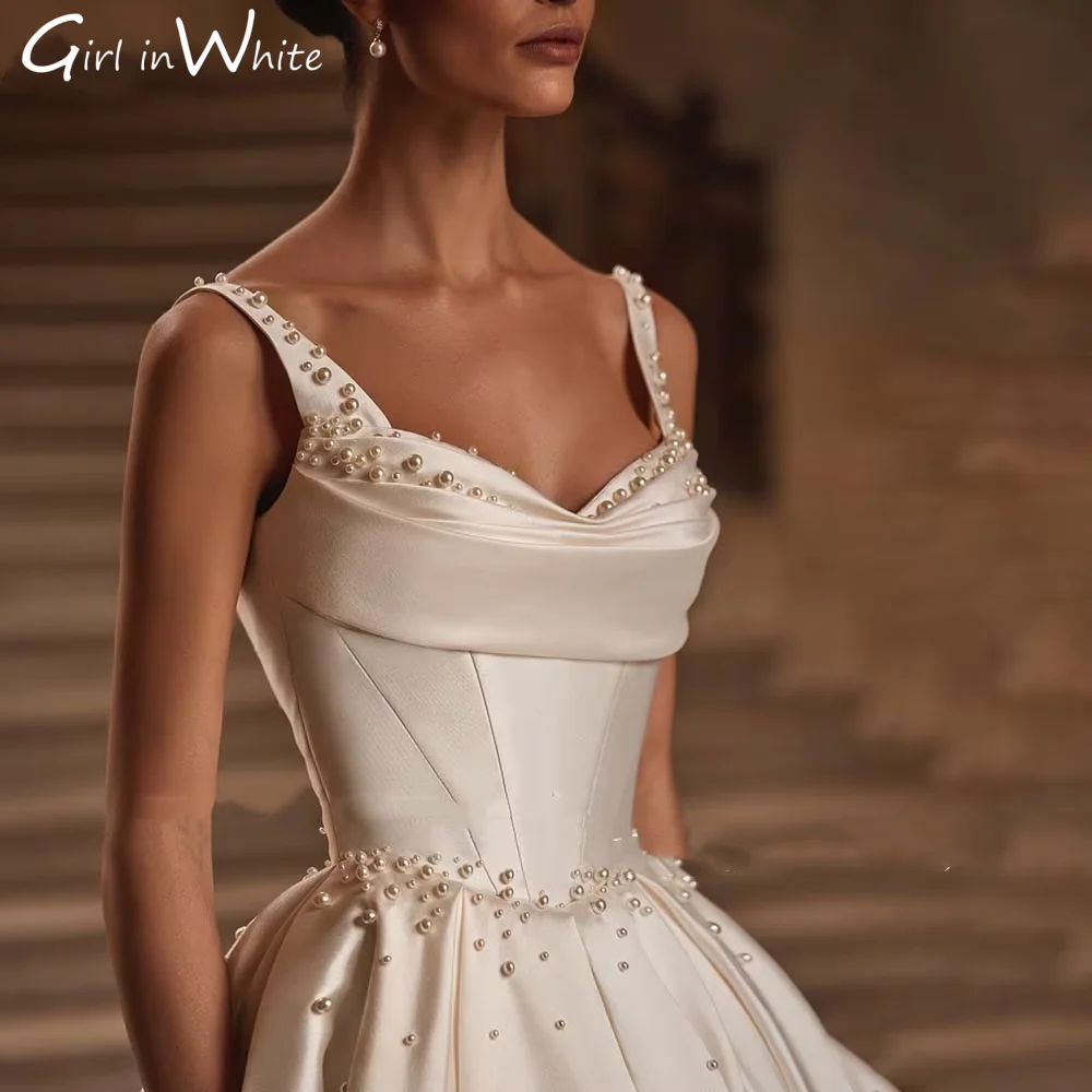 Perle A-line Abiti da sposa Senza spalline Abito da sposa Sweetheart Abiti da sposa Abito da sposa Abiti da sposa Personalizzato