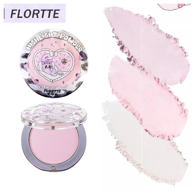 [New Product] FLORTTE Monochrome High Gloss Powder Esther Bunny Monochrome High Gloss Face Brightening Cream Powder Blusher