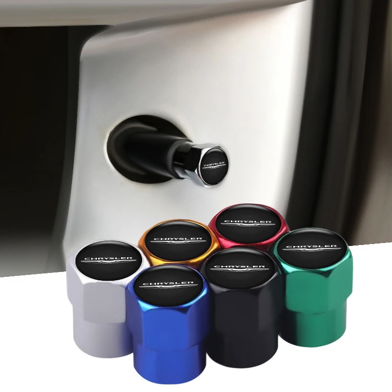 سيارة الإطارات عجلة صمام قبعات غطاء الجلد المدبوغ مفتاح سلسلة حلقة المفاتيح لكرايسلر فوياجر باسيفيكا تاون كروس فاير سيبرينغ أندرويد أسبن #3