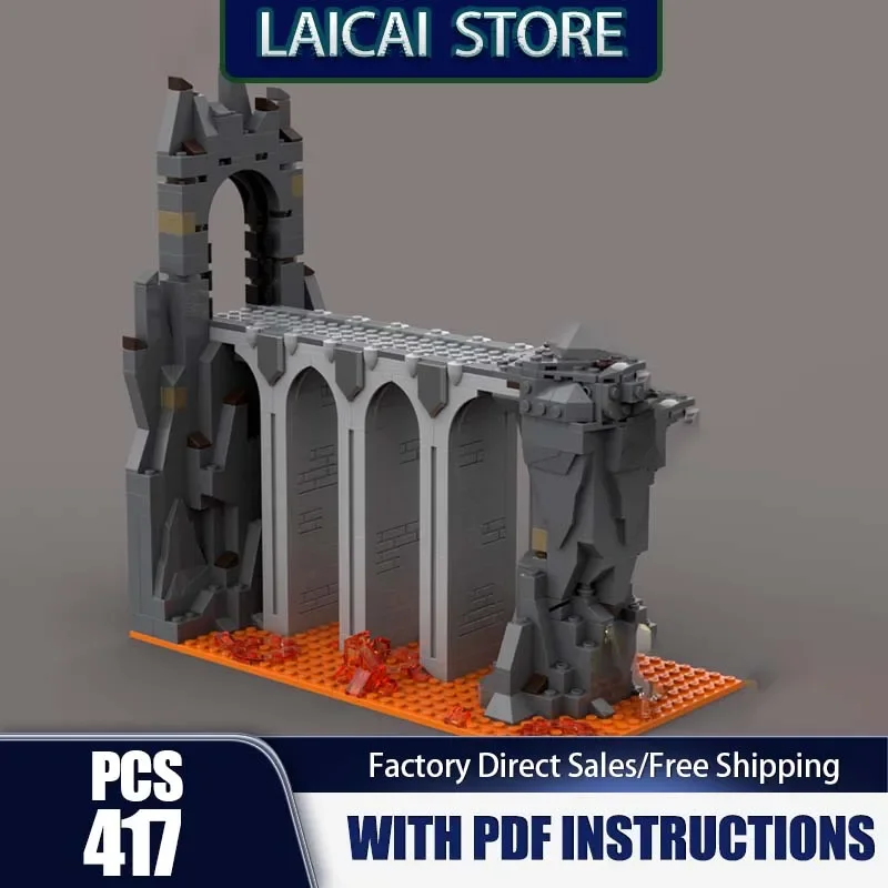 Magic Rings Movies Moc Building Bricks Mount Doomsday Model Technology Modular Blocks Gifts Christmas Toys DIY Sets Assembly