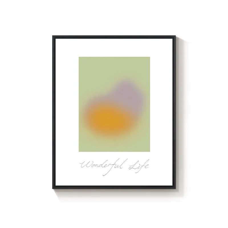 

Bedside decorative painting abstract high-end new living room mural living room background wall no punching hook hanging