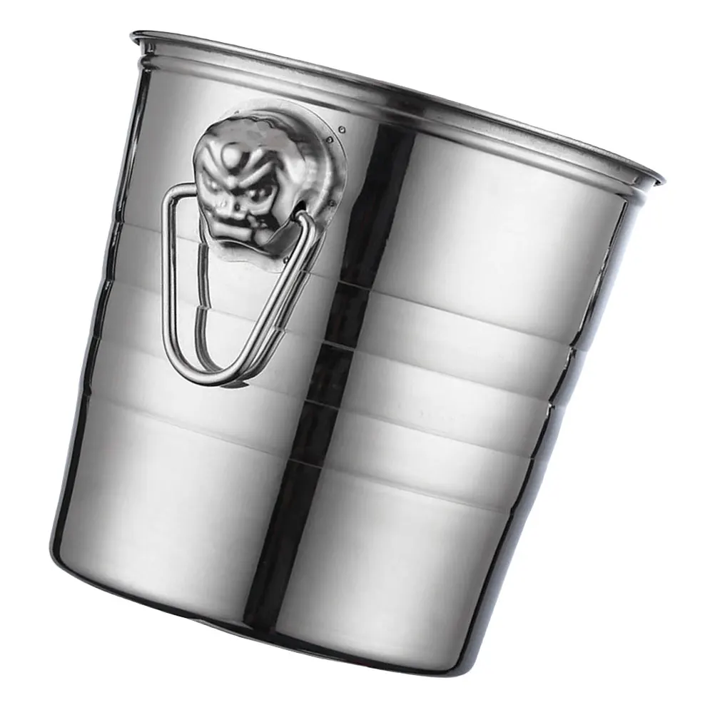 

Stainless Steel Ice Bucket Rust Proof Container for Beer Party KTV Bar Storage Cube Premium Quality
