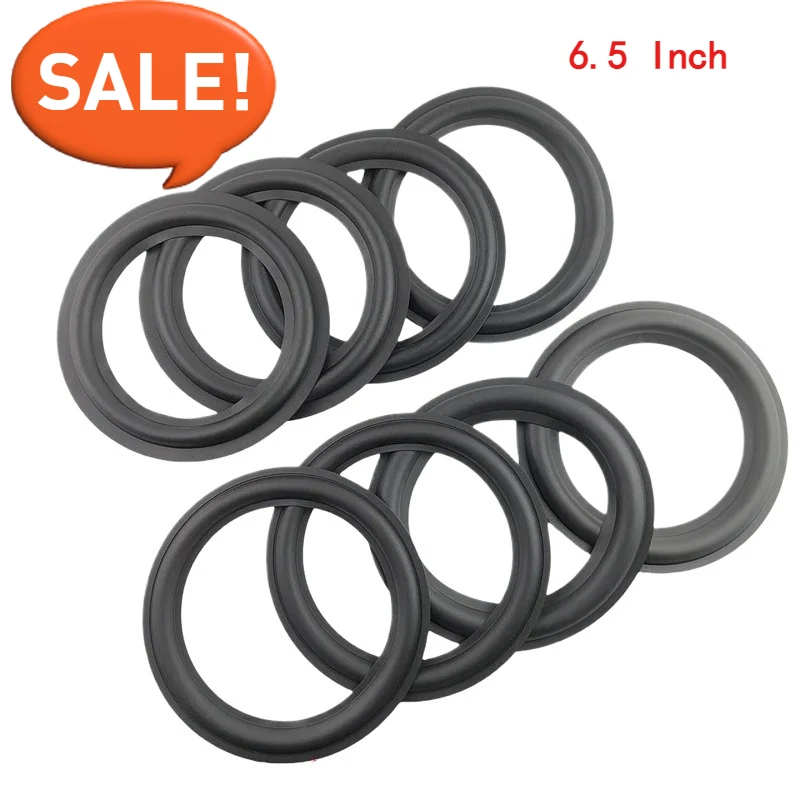 

2Pcs 6.5 Inch Speaker Rubber Repair Folding Edge 150/152/153/155mm Subwoofer Speaker Repair Accessories Rubber Ring