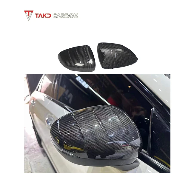 3K Twill Carbon Weave Dry Carbon Fiber Side Mirror Housing For Mercedes BENZ AMG A35 W177 2019-UP