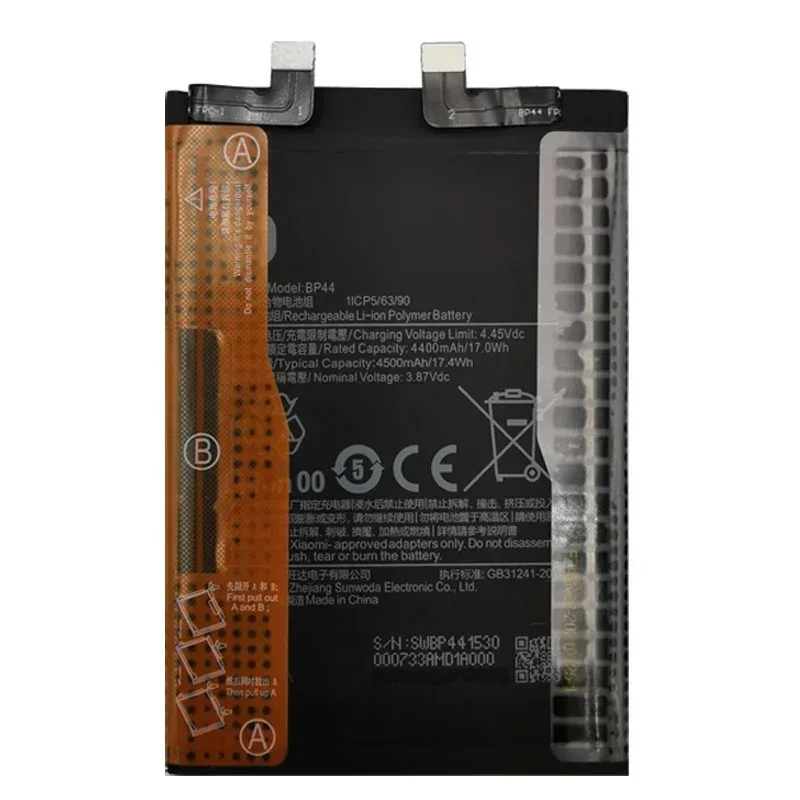 100% Original New High Quality Battery BP44 For Xiaomi CC11 / Civi / Civi 1S 5G Smart Phone Batteries Bateria Batterij