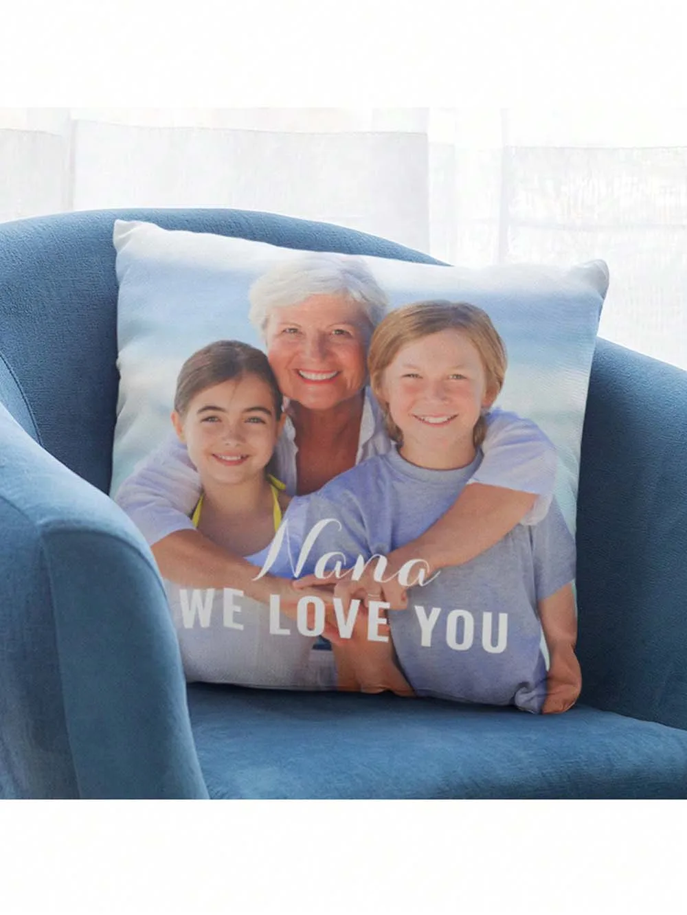

Custom Love Family Photo Cushion ,Customized Throw Pillow Home Decorative, Square Wedding Pet Baby Mother's Day Gift Print