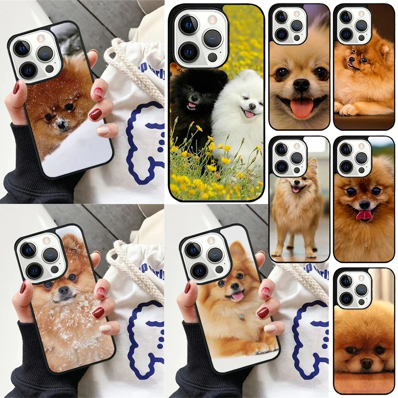 Pomeranian dogs dog Cover For iPhone 16 13 14 15 Pro Max 12 Mini 11 15 Pro Max 6 7 8 Plus Max SE 2020 Phone Case